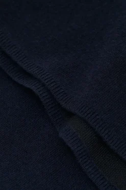Closed A-line knitted skirt Dark night Online
