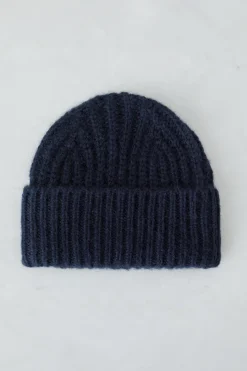 Closed Alpaca Mix Hat Dark night
