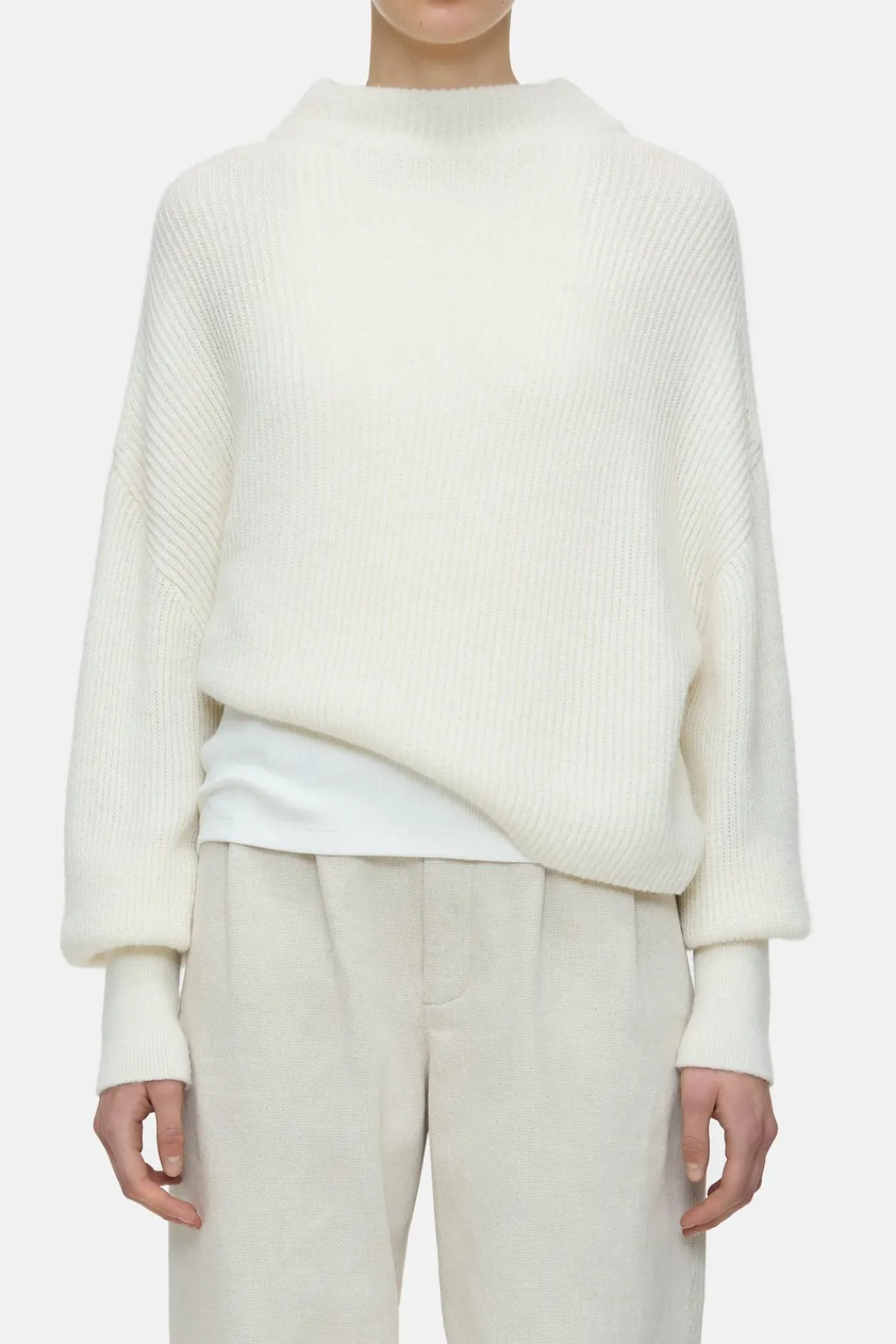Closed Alpaca mix jumper Ivory Outlet