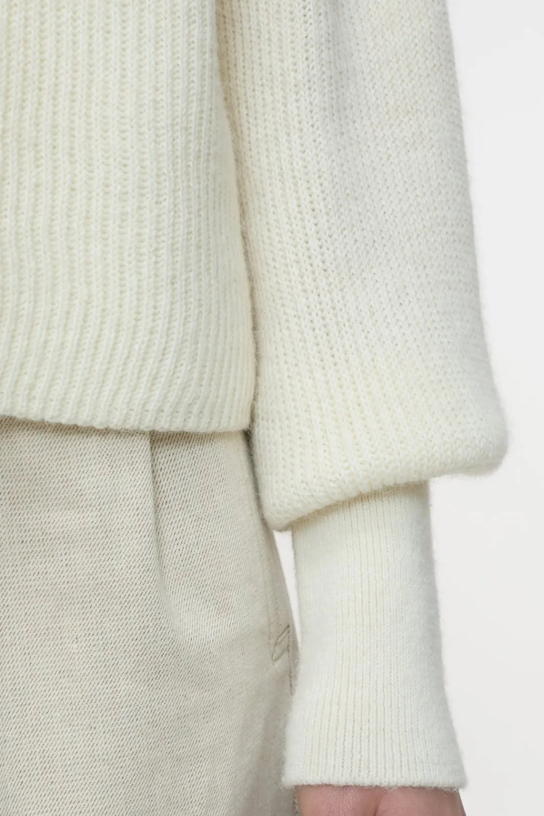 Closed Alpaca mix jumper Ivory Outlet