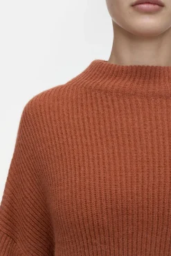 Closed Alpaca mix jumper Ferro brown Sale