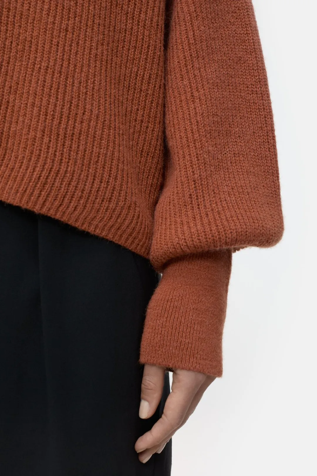 Closed Alpaca mix jumper Ferro brown Sale