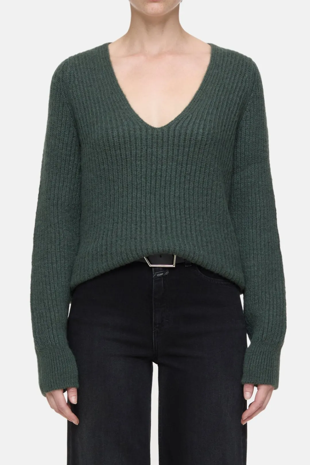 Closed Alpaca mix jumper Pini green Outlet