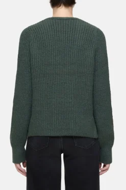 Closed Alpaca mix jumper Pini green Outlet