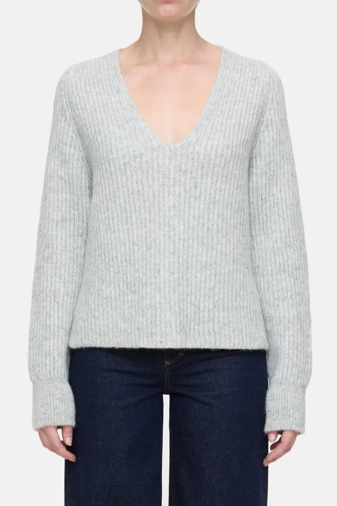 Closed Alpaca mix jumper Light grey melange