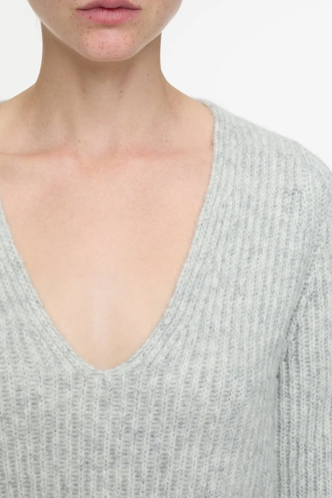 Closed Alpaca mix jumper Light grey melange