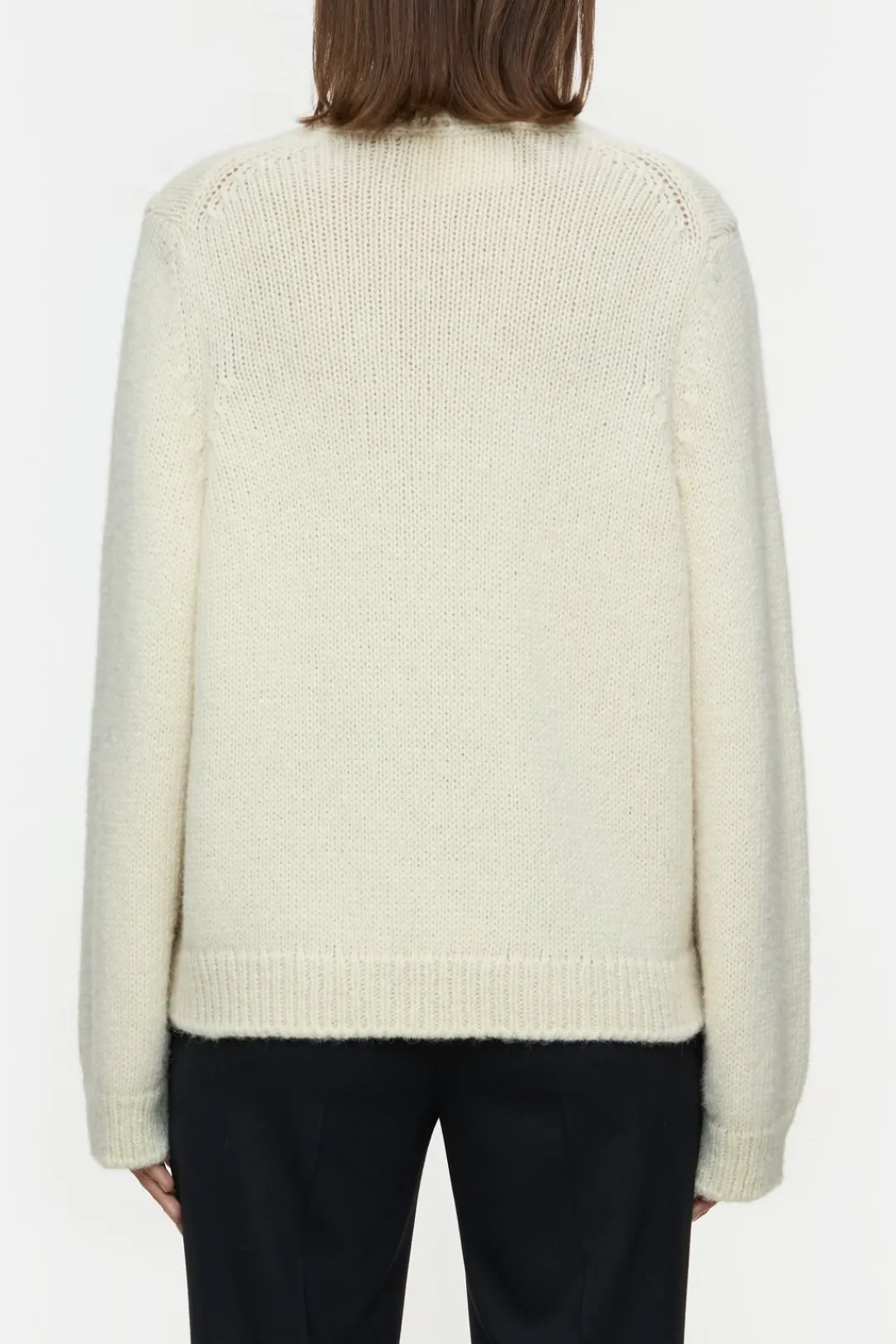 Closed Alpaca mix jumper Ivory Clearance