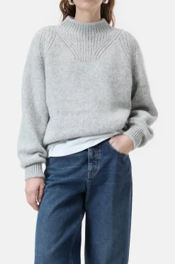 Closed Alpaca mix jumper Light grey melange Outlet