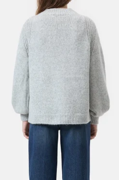 Closed Alpaca mix jumper Light grey melange Outlet
