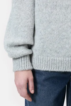 Closed Alpaca mix jumper Light grey melange Outlet