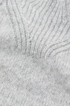 Closed Alpaca mix jumper Light grey melange Outlet