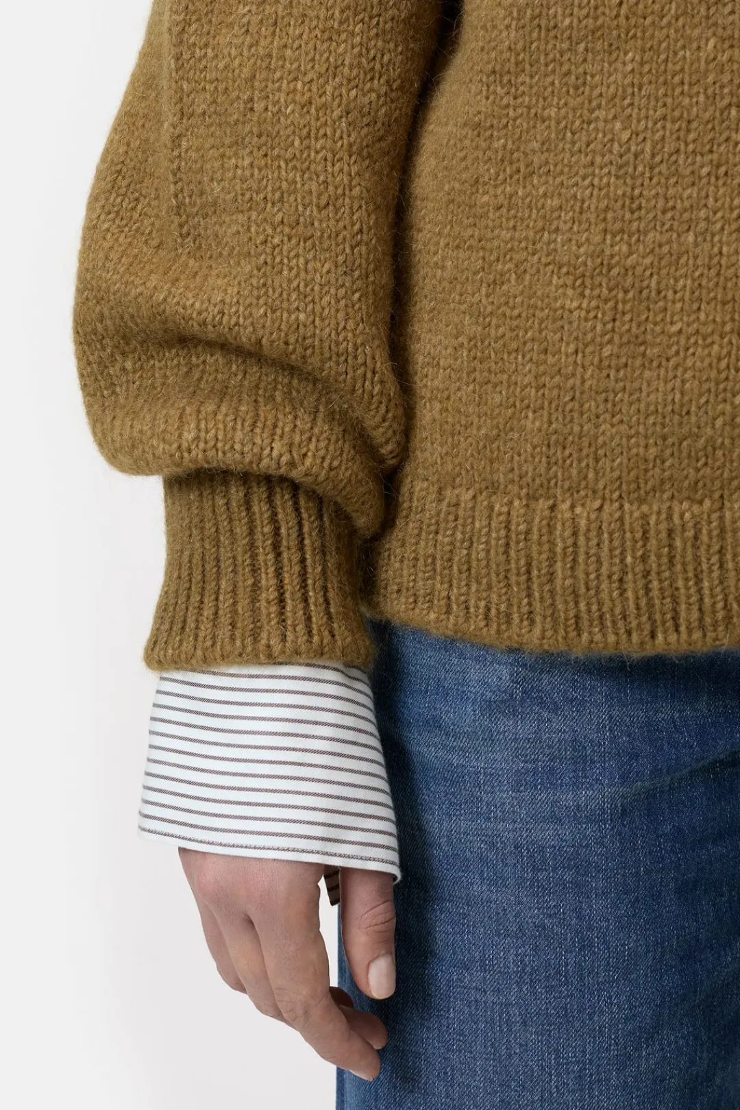 Closed Alpaca mix jumper Tullamore brown Sale