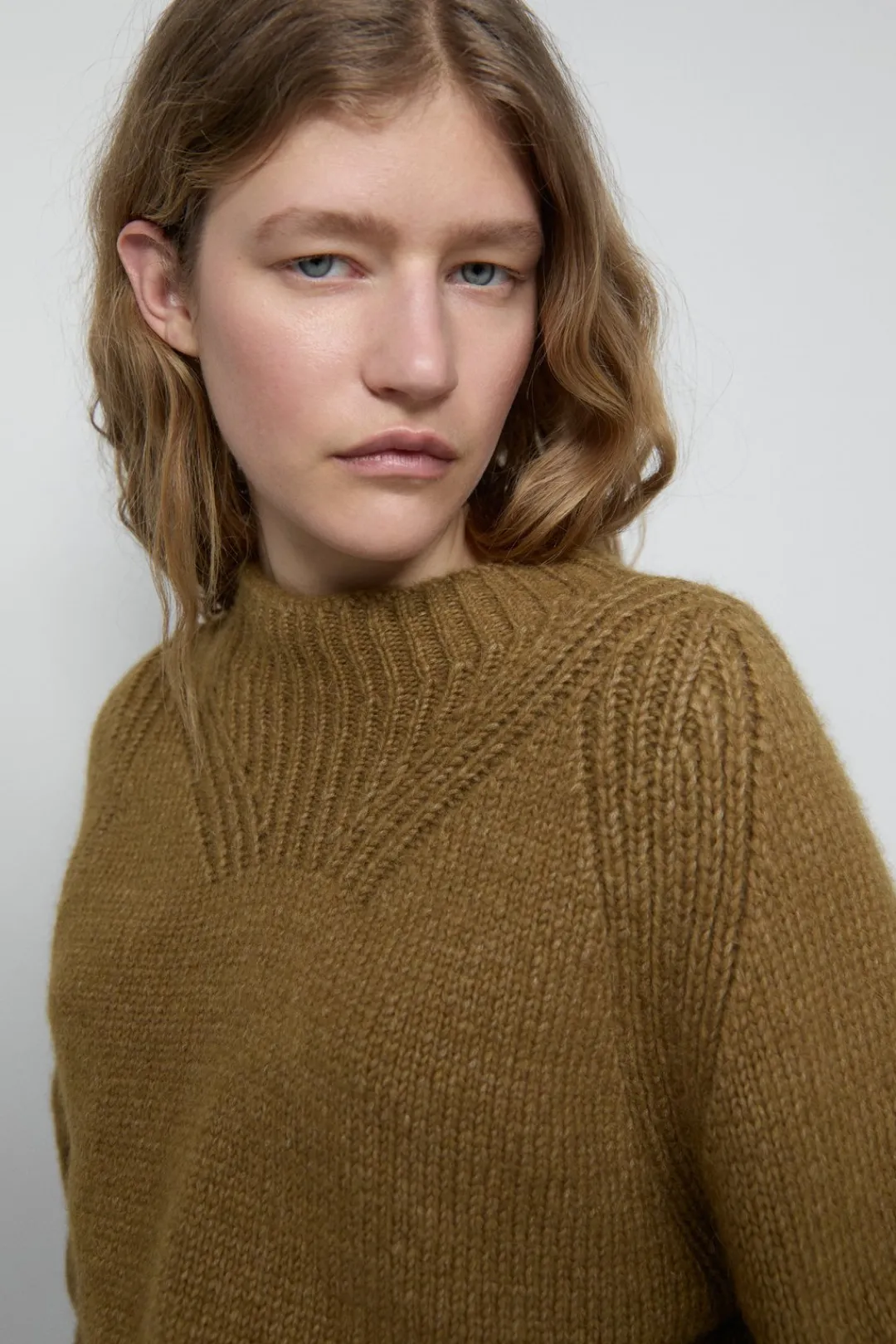 Closed Alpaca mix jumper Tullamore brown Sale