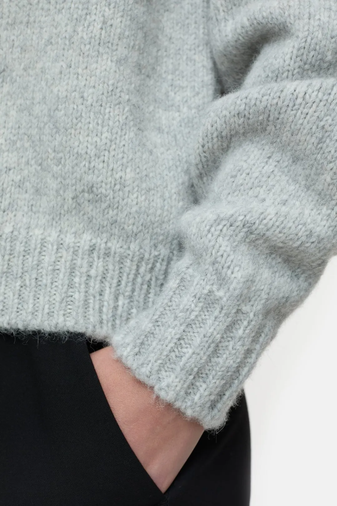 Closed Alpaca mix jumper Light grey melange Best