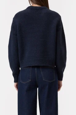 Closed Alpaca mix jumper Dark night Best