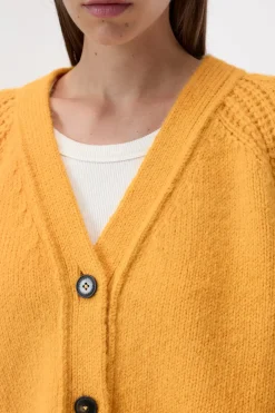 Closed Alpaca-mix cardigan Irish orange Online