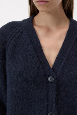 Closed Alpaca-mix cardigan Dark night Discount
