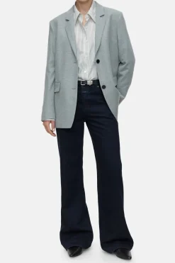 Closed Blazer - Style Name Lola Light grey melange Outlet