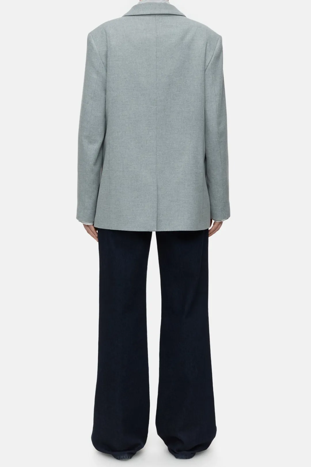 Closed Blazer - Style Name Lola Light grey melange Outlet