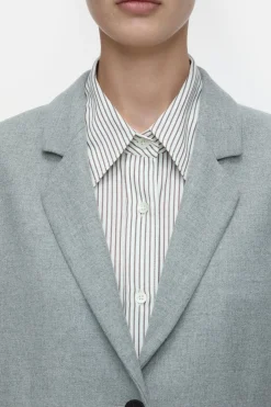 Closed Blazer - Style Name Lola Light grey melange Outlet