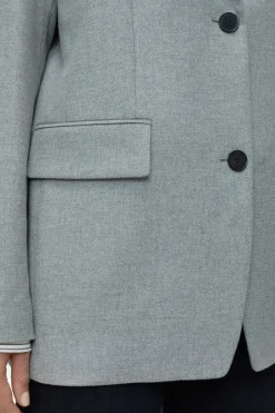 Closed Blazer - Style Name Lola Light grey melange Outlet
