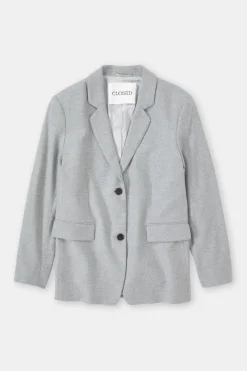 Closed Blazer - Style Name Lola Light grey melange Outlet