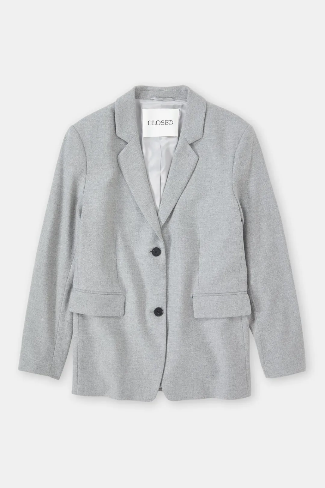 Closed Blazer - Style Name Lola Light grey melange Outlet