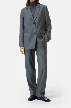 Closed Blazer - Style Name Lola Dark grey melange Outlet