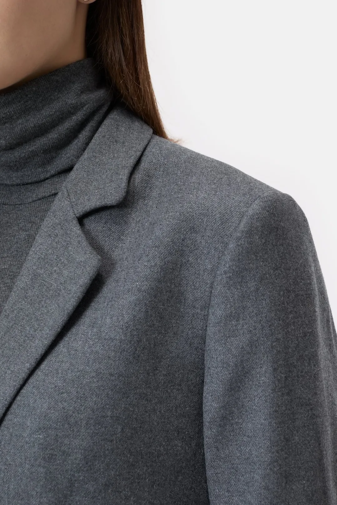 Closed Blazer - Style Name Lola Dark grey melange Outlet