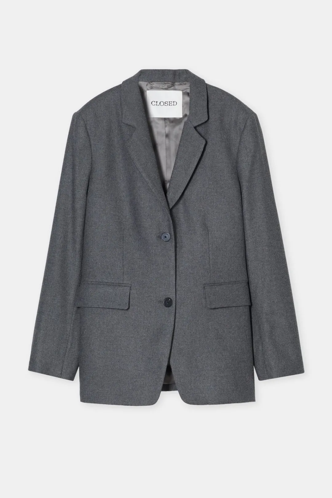Closed Blazer - Style Name Lola Dark grey melange Outlet