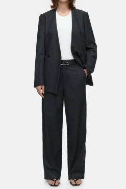 Closed Blazer in virgin wool mix Dark grey melange Best