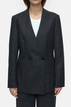 Closed Blazer in virgin wool mix Dark grey melange Best