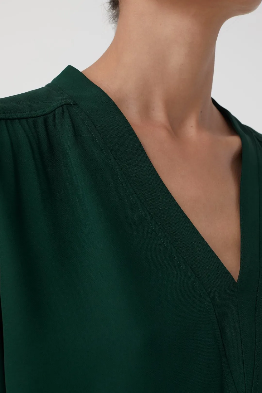 Closed Blouse fern green Outlet