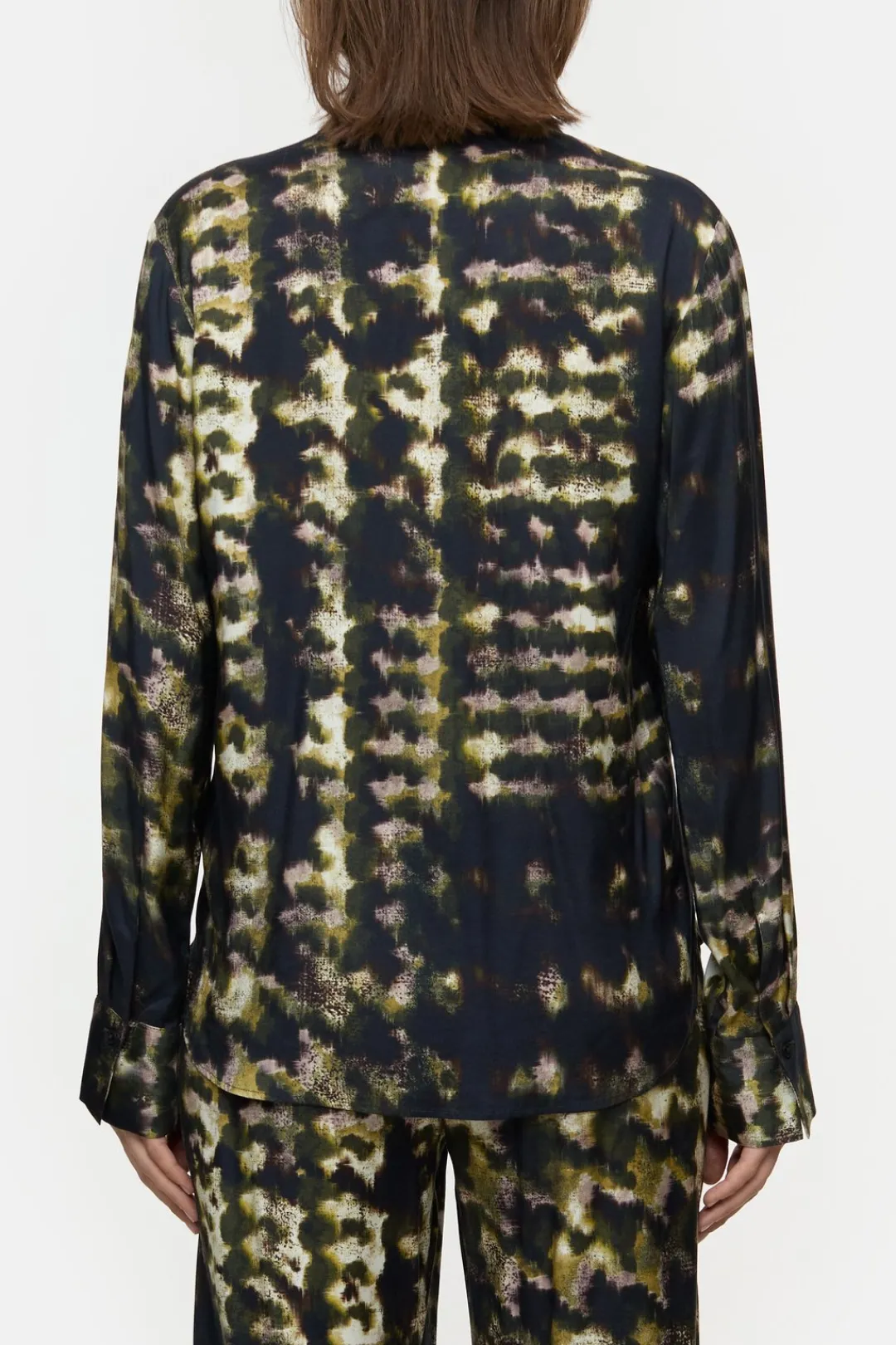 Closed Blouse with print Ver green