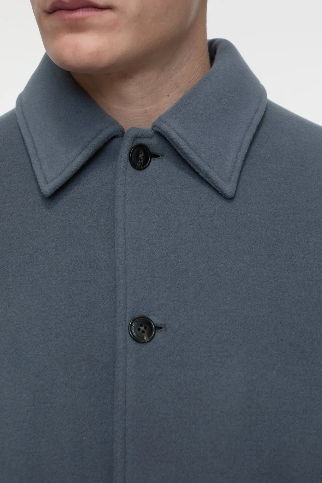 Closed Blouson in virgin wool mix Washed stone New