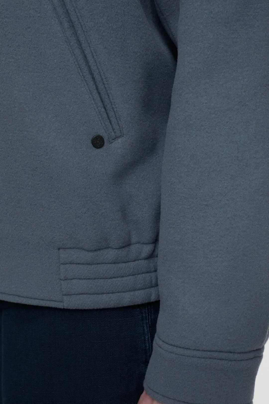 Closed Blouson in virgin wool mix Washed stone New