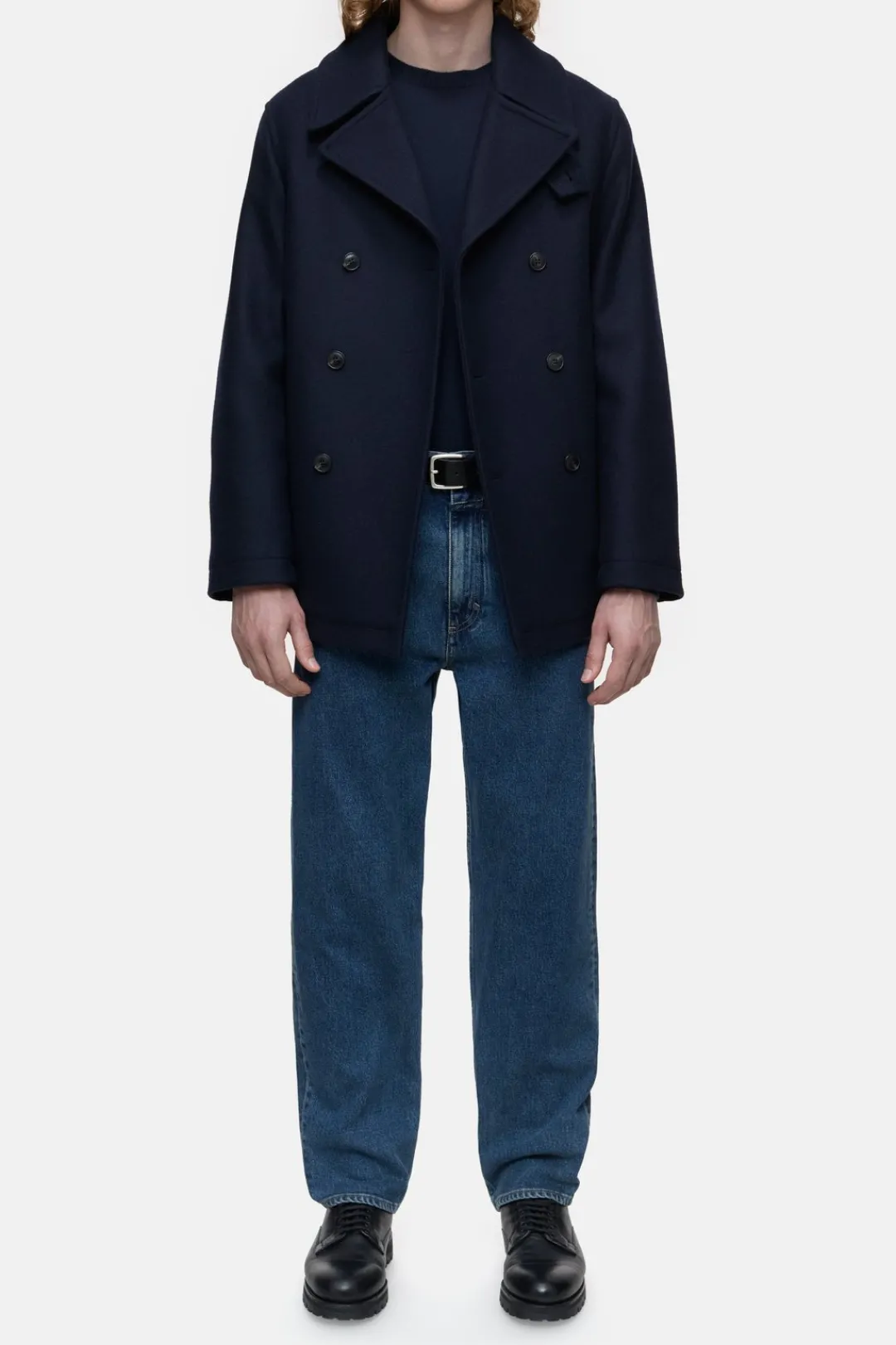 Closed Caban jacket in wool blend Dark night Clearance