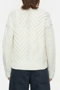 Closed Cable knit cardigan Ivory Outlet