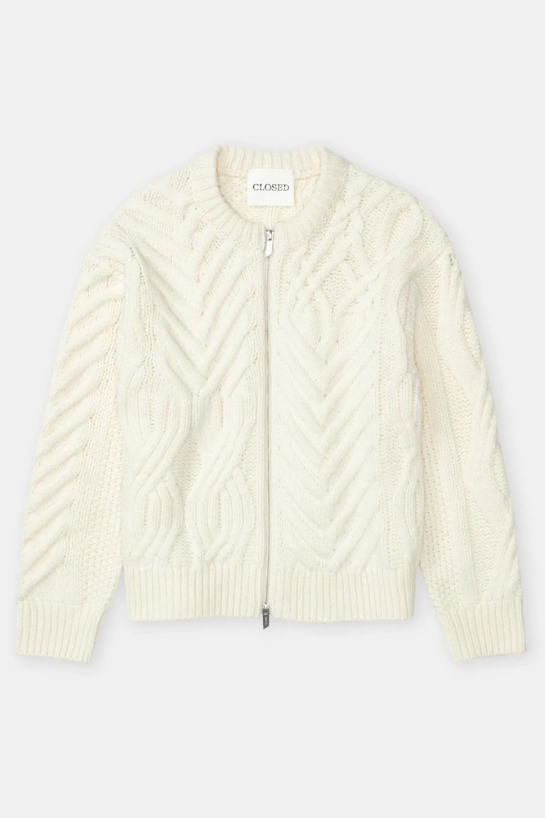 Closed Cable knit cardigan Ivory Outlet