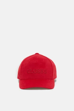 Closed Cap with logo Chili pepper red
