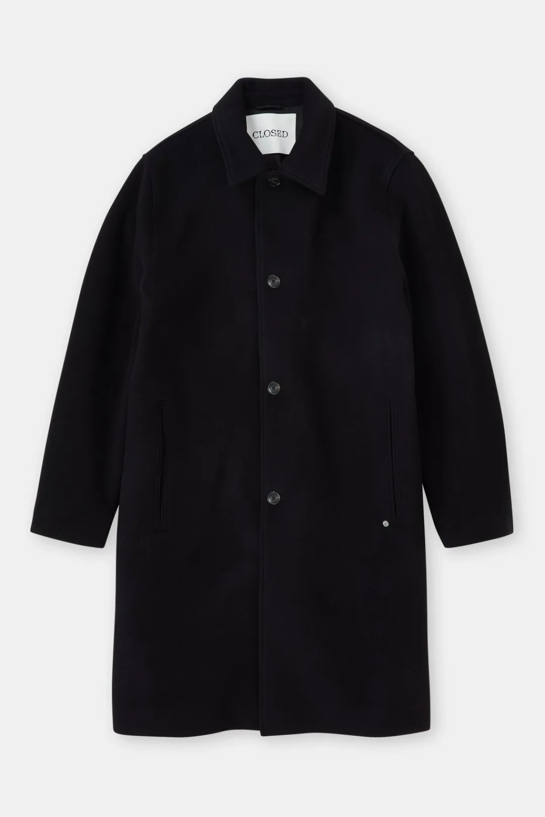 Closed Car coat in virgin wool mix Black Discount
