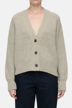 Closed Cardigan made from alpaca mix Sabbia beige Hot