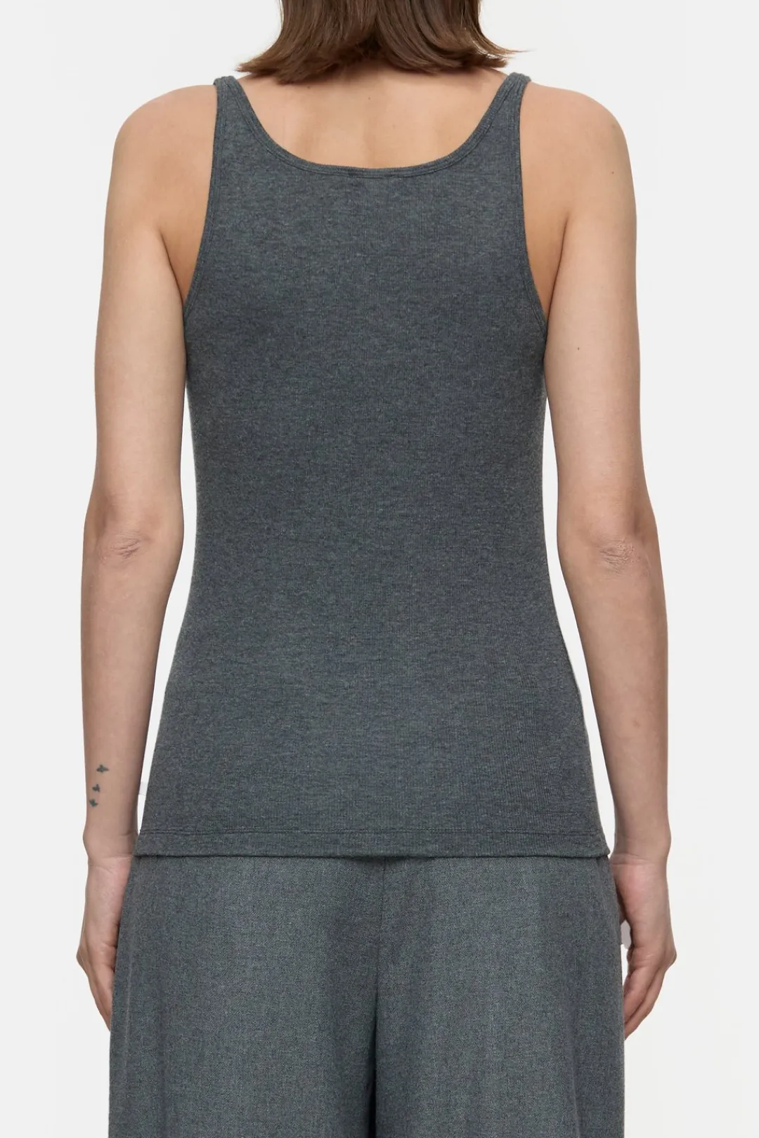 Closed Cashmere blend top Dark grey melange