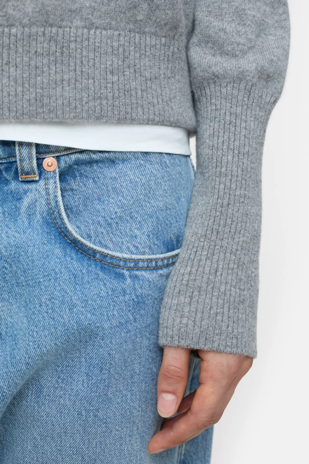 Closed Cashmere Jumper Light grey melange Clearance