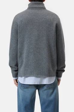 Closed Cashmere turtleneck jumper Dark grey melange New