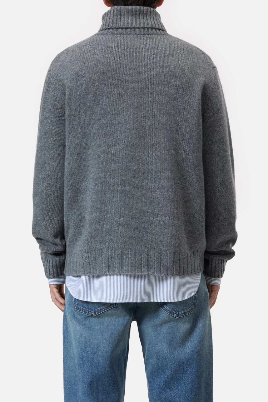 Closed Cashmere turtleneck jumper Dark grey melange New