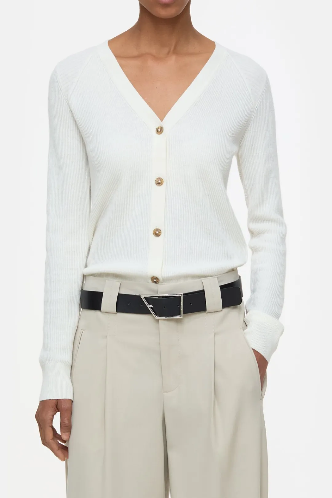 Closed Cashmere-blend cardigan Ivory