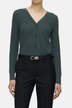 Closed Cashmere-blend cardigan Pini green