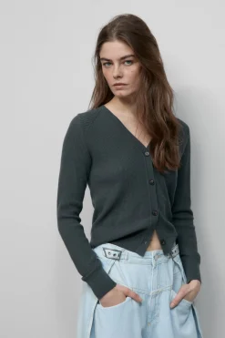 Closed Cashmere-blend cardigan Pini green