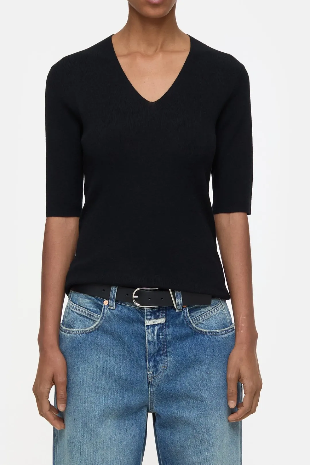 Closed Cashmere-blend jumper Black Discount
